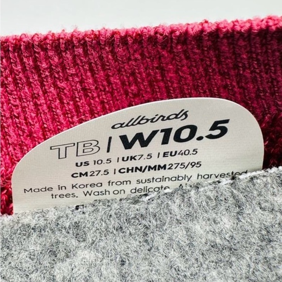 Allbirds Women's Tree Breezer Lux Pink Breathable Comfort Ballet Flats Size 10.5 - Picture 8 of 8